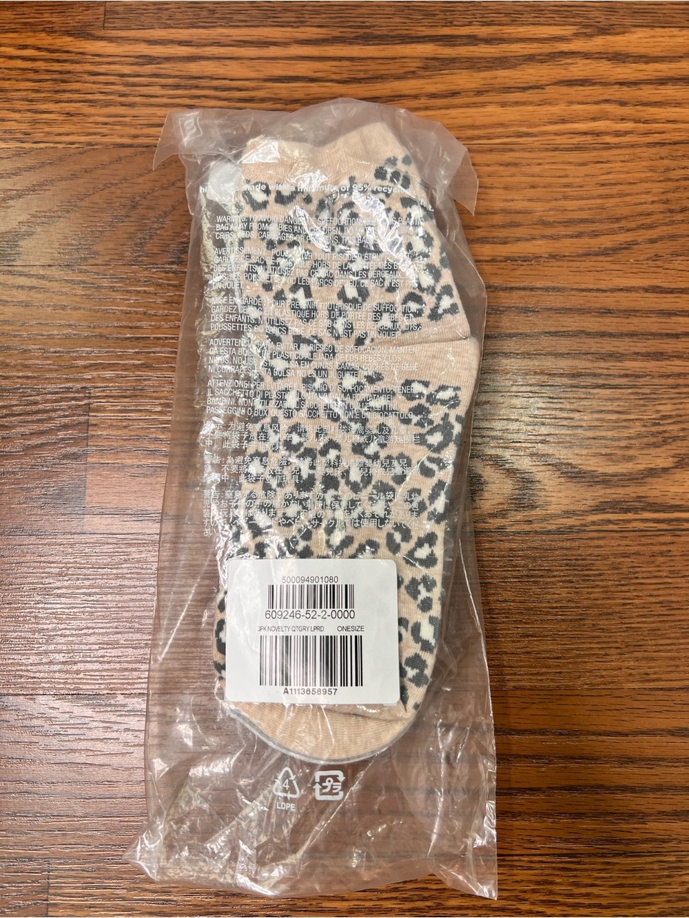 Novelty Quarter Crew Socks 3-Pack - Picture 2 of 4